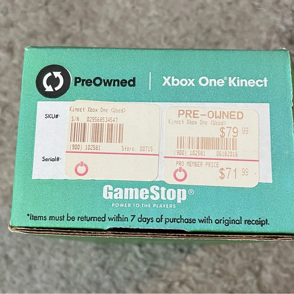 Microsoft Xbox One Kinect Sensor - Black